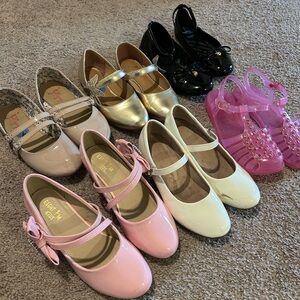Little girls dress shoes lot